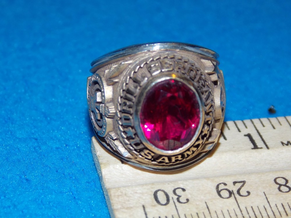 VINTAGE - US ARMY DRILL SERGEANT RING - SIZE 12.25 - NOS - ALPHA BRAND