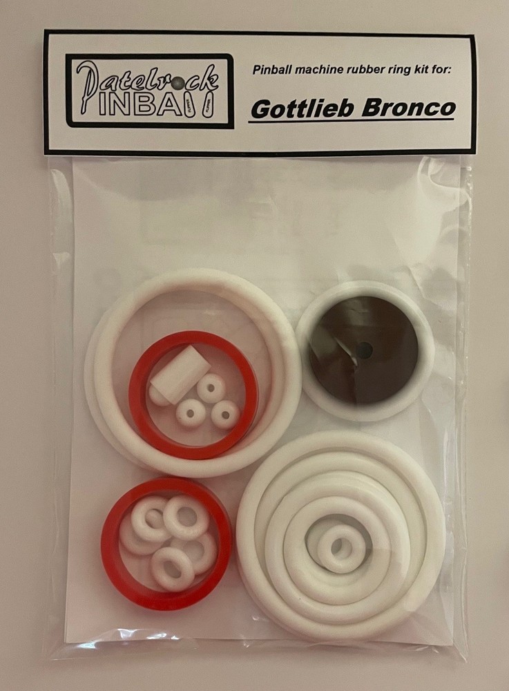 1977 Gottlieb Bronco Pinball Machine Rubber Ring Kit