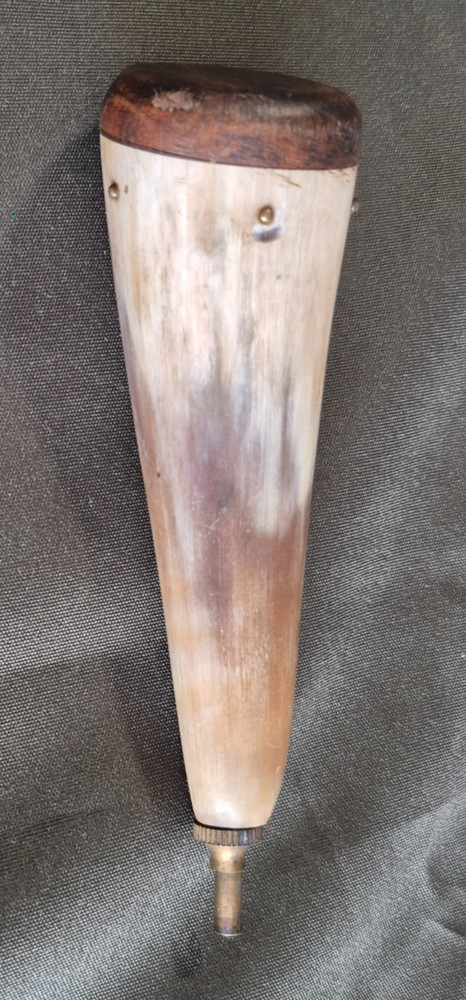 Muzzleloader Black Powder Priming Horn  Flintlock Pan Charger