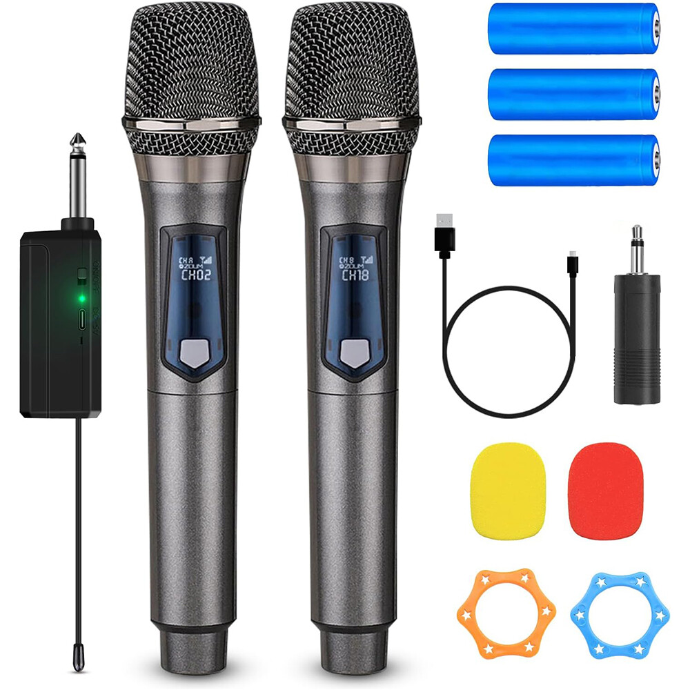 Professional UHF Wireless Microphone Handheld Mic System Karaoke W/Receiver US
