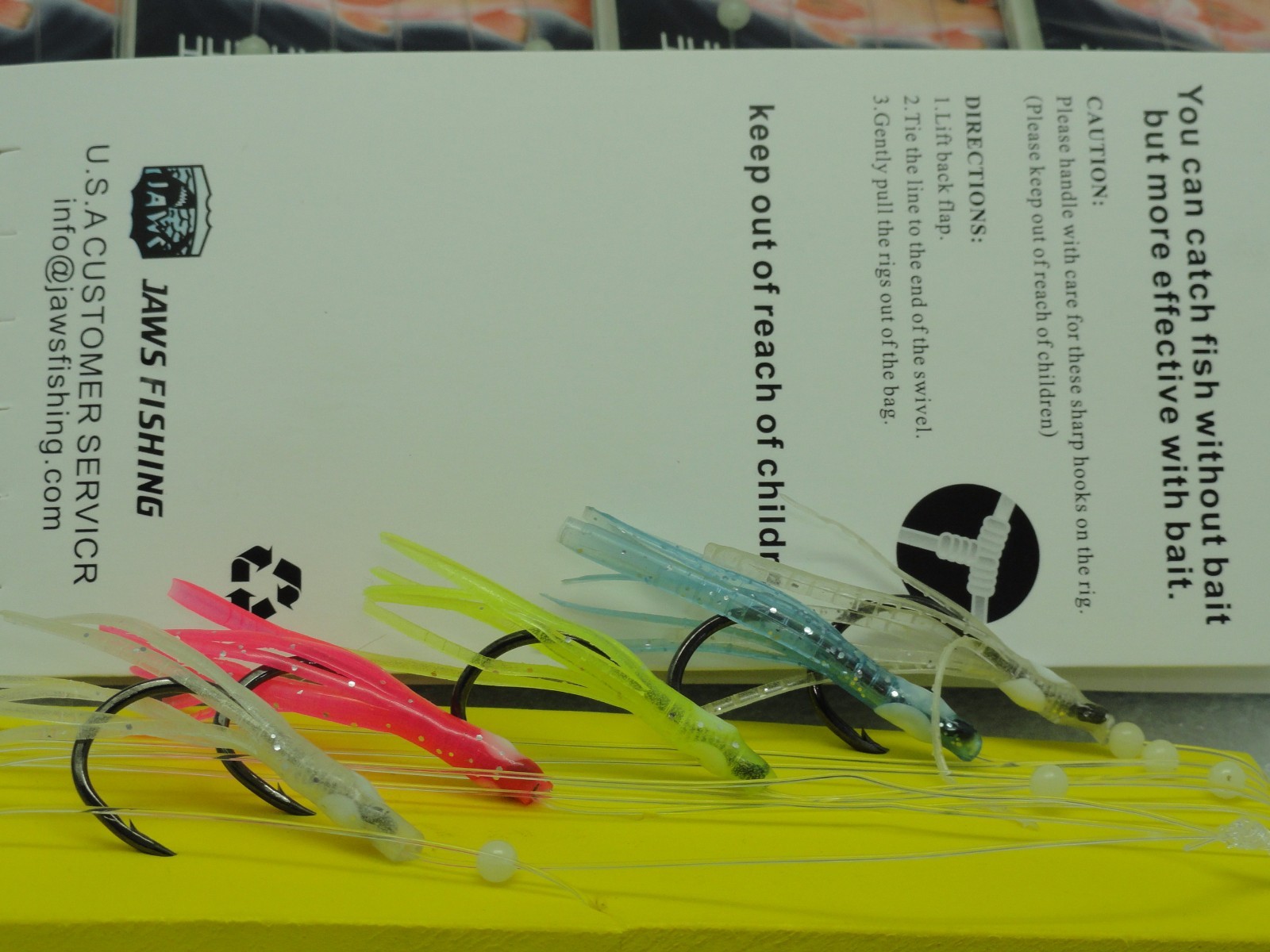 5 - 1/0 Squid SABIKI bait Bottom Sanddab Fishing Mackerel Bonito W/ Organizer