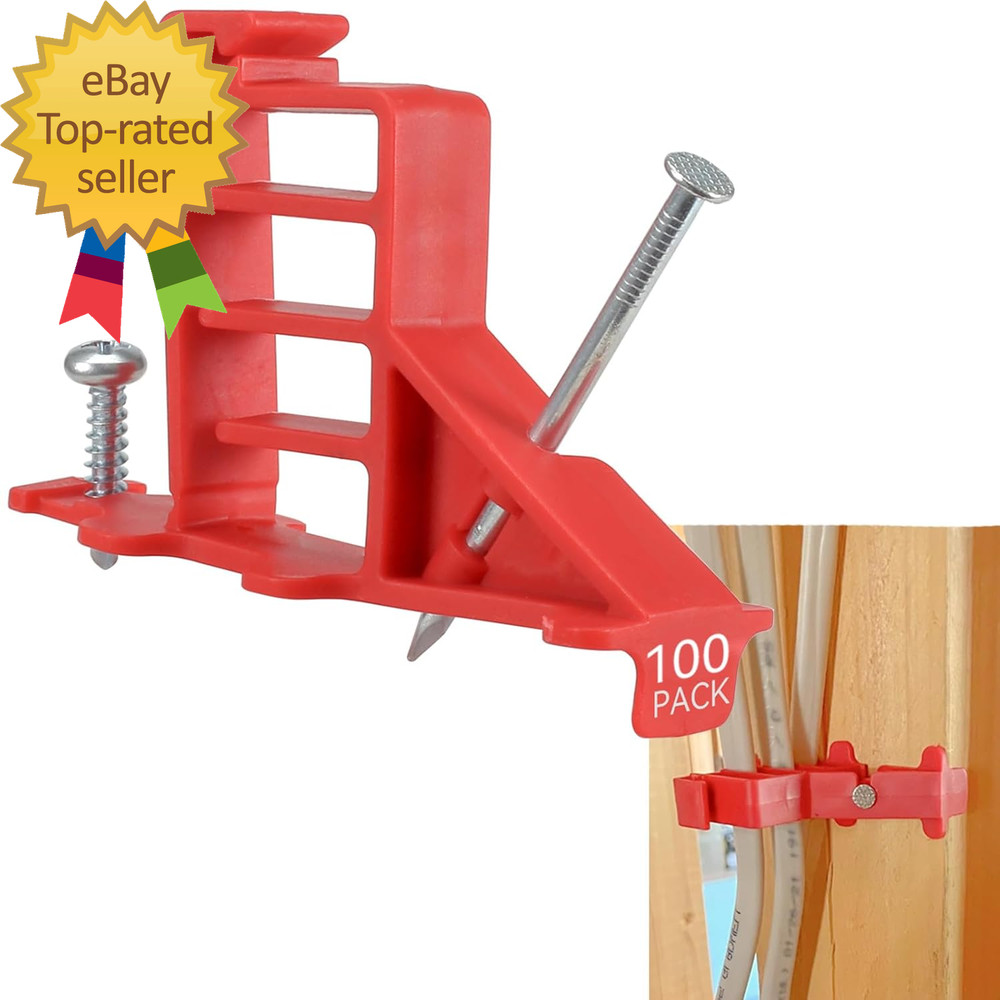 Multi Cable Staples for Romex Clips  Plastic Electrical Wire Stackers Secures Ro