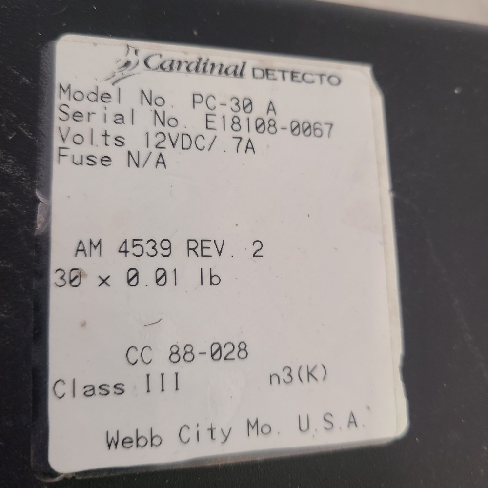 Cardinal Detecto Digital Price Computing Scale Model PC-30-A