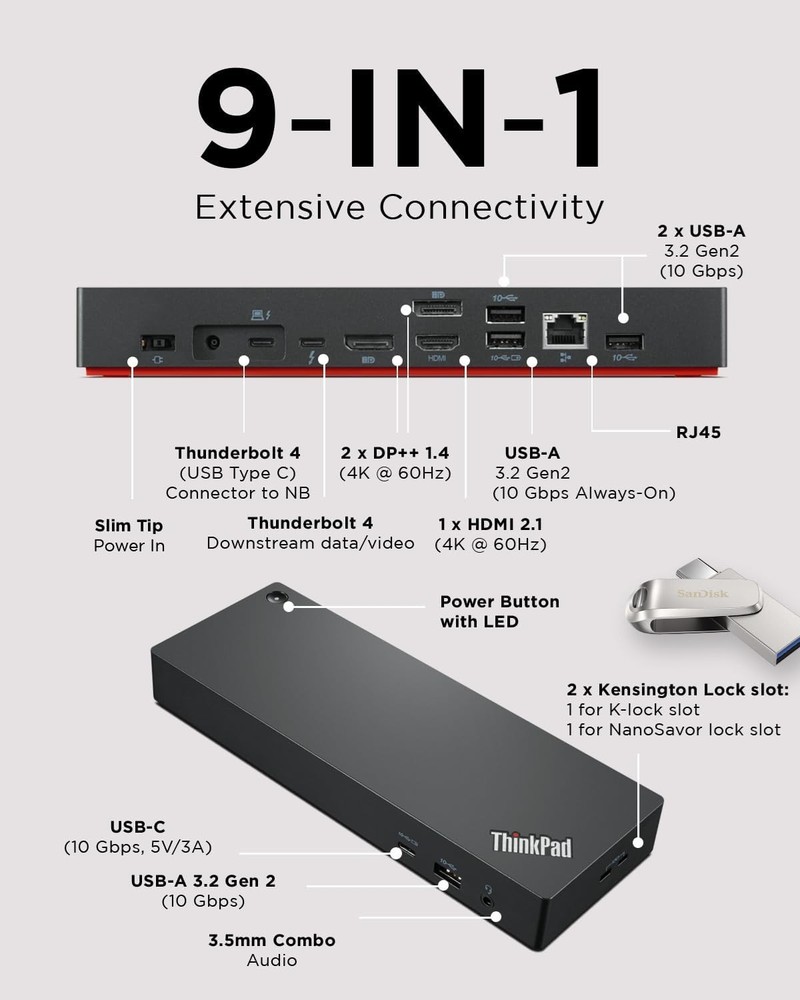 Lenovo THINKPAD UNIVERSAL THUNDERBOLT 4 DOCK