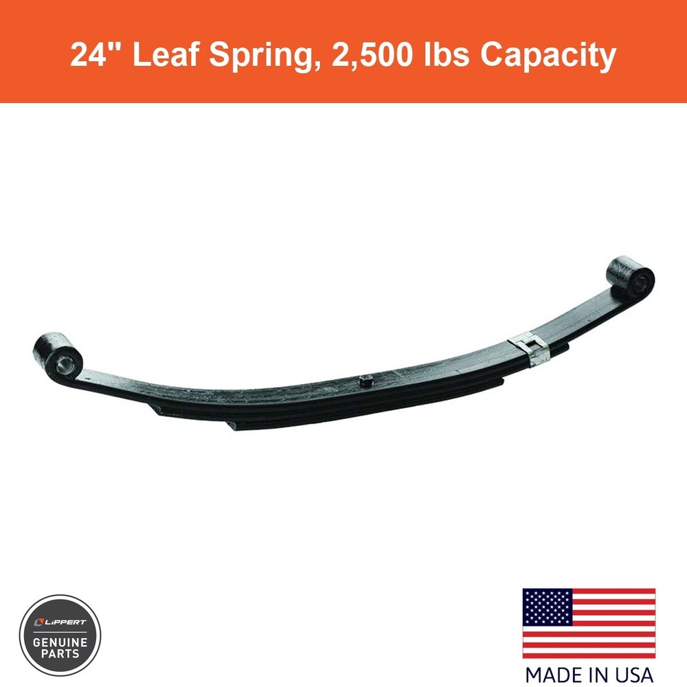 24" Leaf Spring Loaded Length - 2,500 lbs.