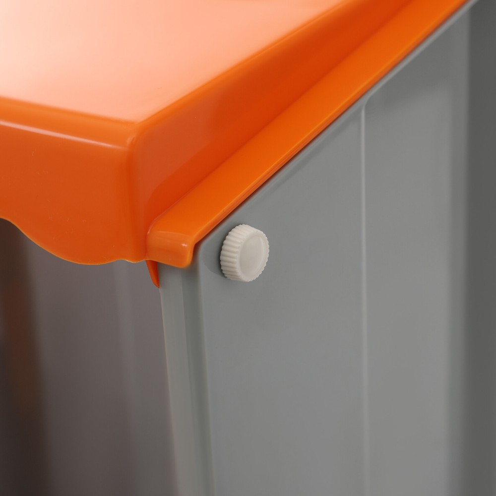 Orange 4-Compartment Chicken Nesting Box - Durable & Easy to Clean