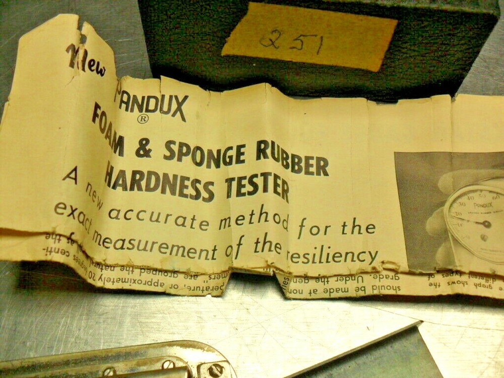 Pandux Foam & Sponge Rubber Hardness Tester w/ Box