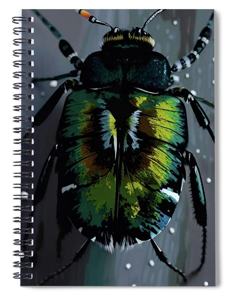 Beetle Focus Spiral Notebook Blank Notebook Lined Journal 8 X 6 Notebook