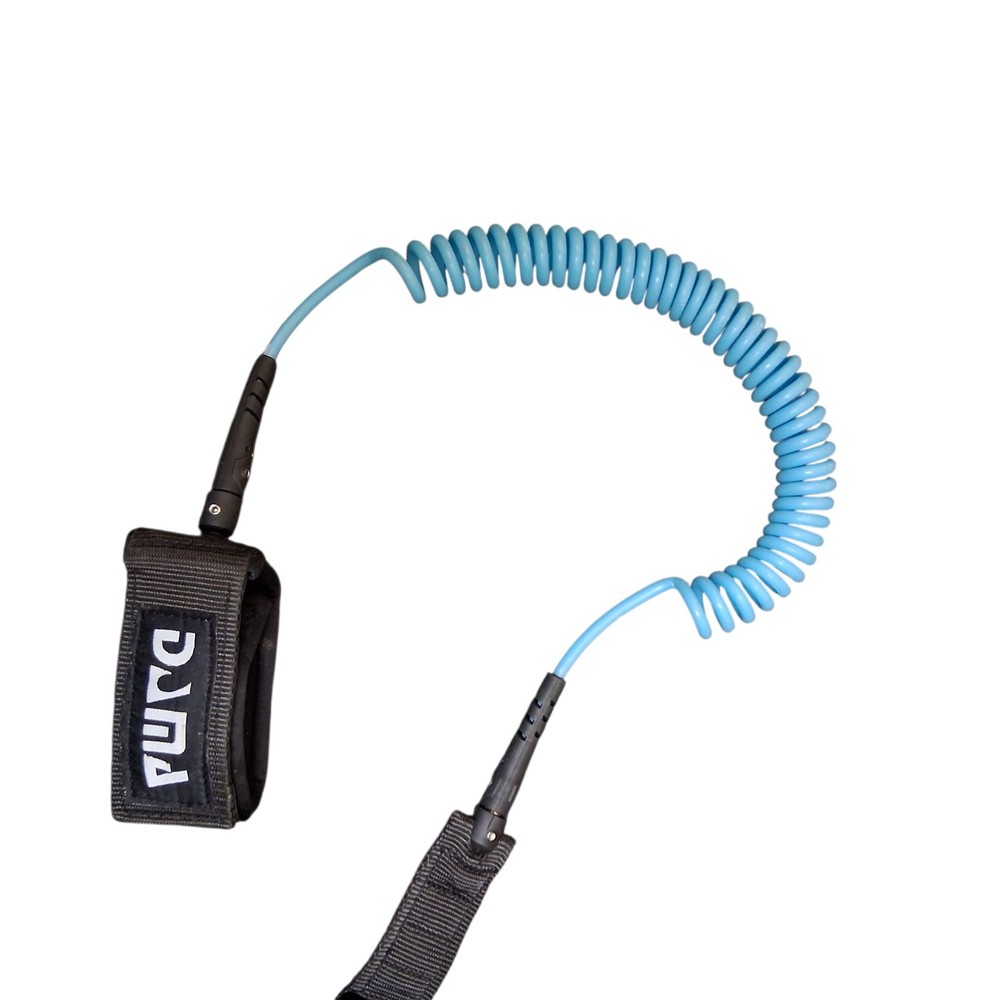 DAMA Coiled Leash for Stand Up Paddleboards (SUPs) surfboards.