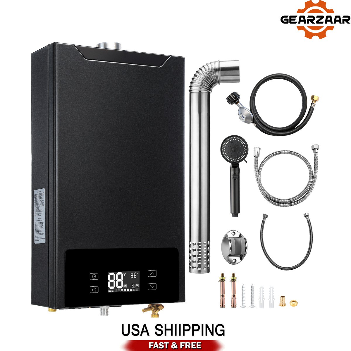 130,000 BTU Propane Gas Tankless Water Heater 4.3 tankless water heater electric