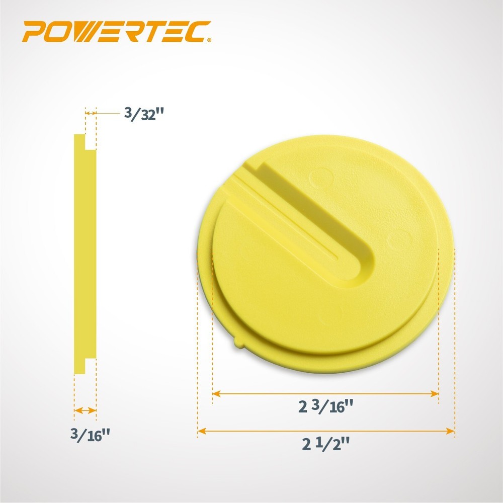 POWERTEC Zero Clearance Band Saw Table Insert for Delta Bandsaw Models, 10 PK