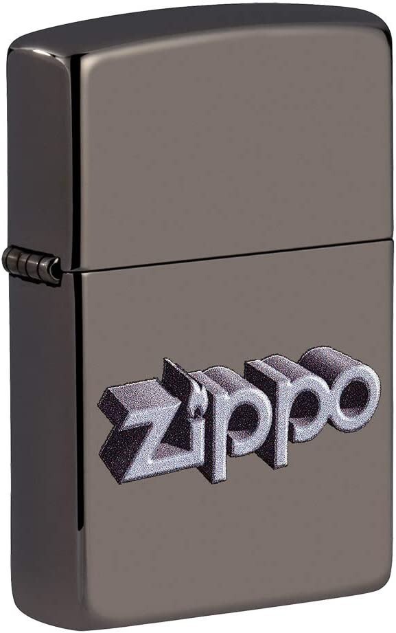 Zippo 3D Logo Black Ice 49417