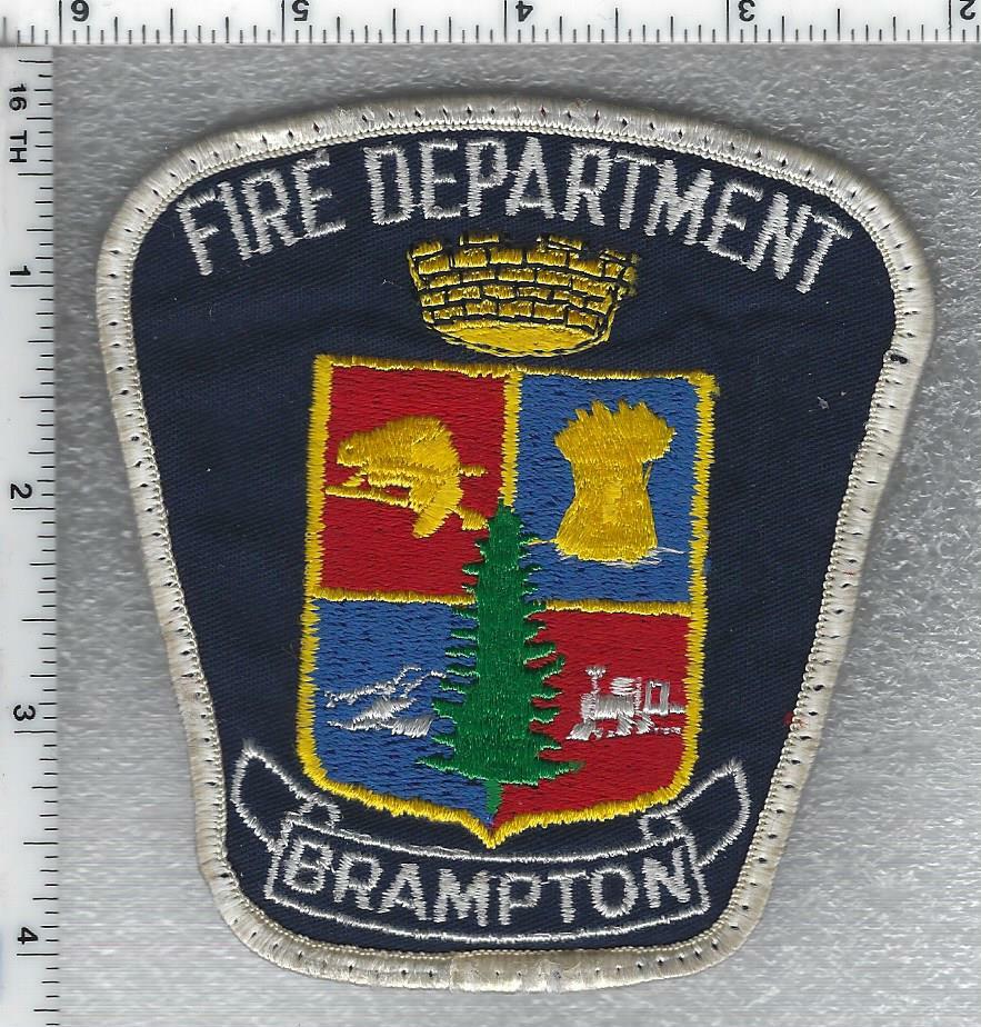 Brampton Fire Department (Ontario, Canada) Uniform Take-Off Shoulder Patch