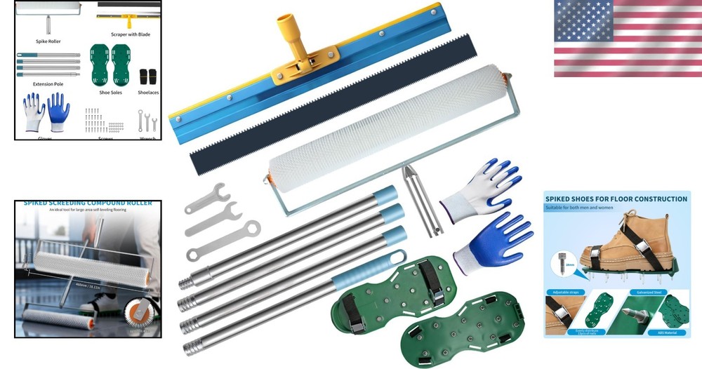 Professional Epoxy Floor Tool Set with Extension Pole