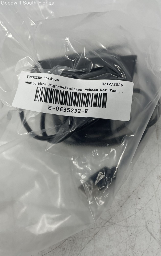 Nexigo Black High Definition USB PC Auto Focus Computer Webcam Not Tested