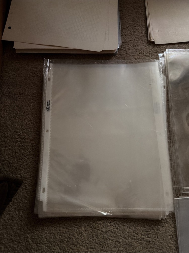 Clear Protective Sheets For Stamp Organization