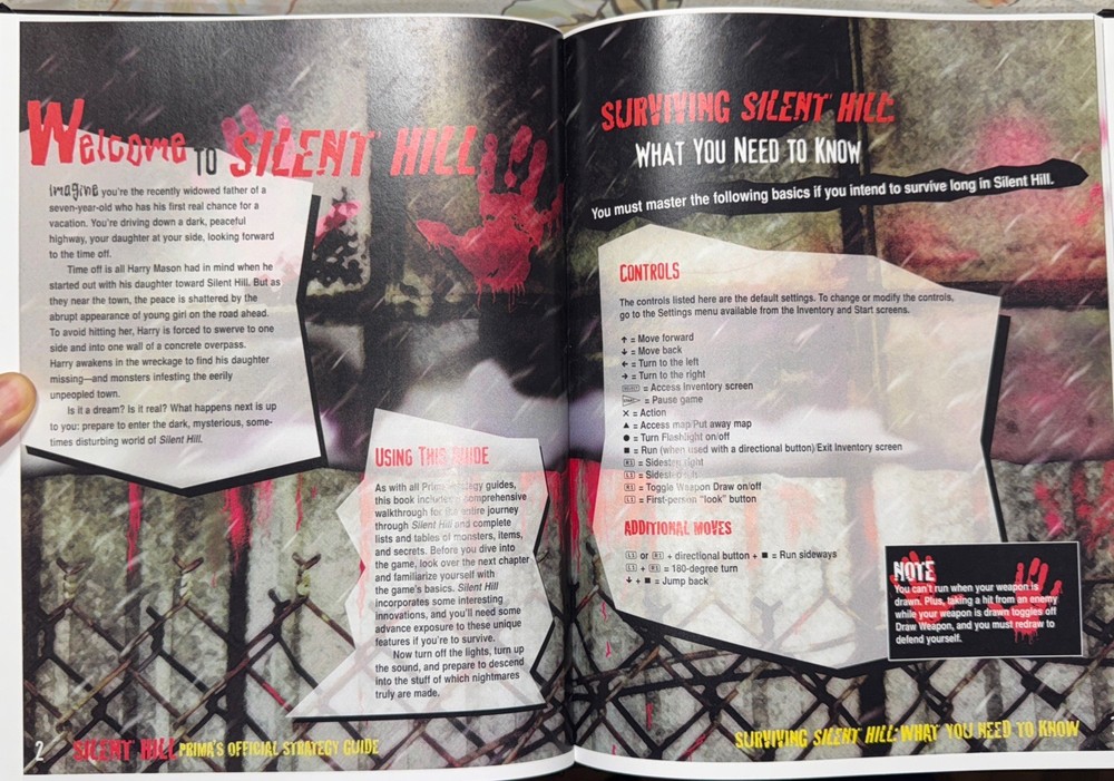 Silent Hill PS1 Hardcover Strategy Guide Custom