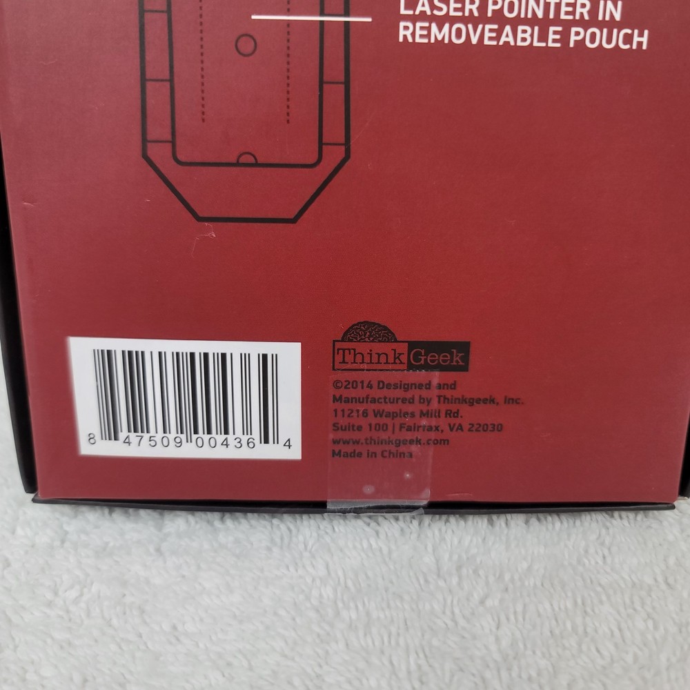 Tactical Necktie ThinkGeek Laser Pointer (READ) Pockets Slots Gag Gift Nylon