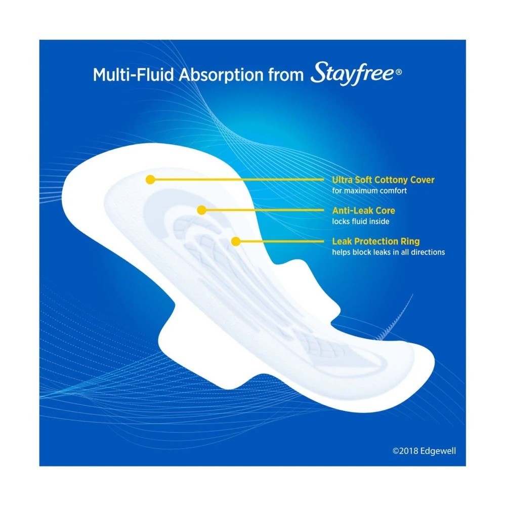Ultra Thin Overnight Pads with Wings 40 Count Multi-Fluid Absorption Protection