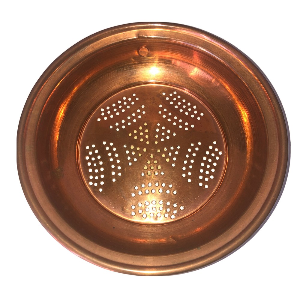Solid Copper Brass Hanging Houston International Trading 8” Round Strainer