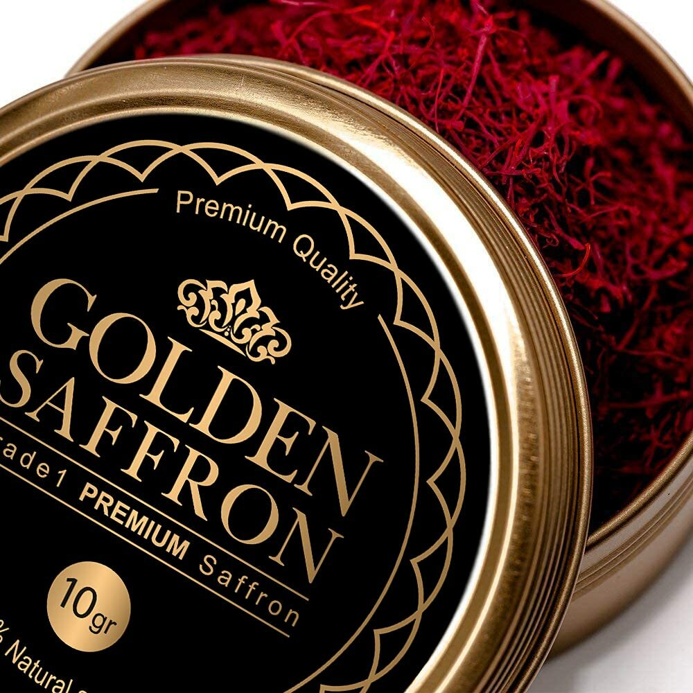 Golden Saffron, Finest Pure Premium All Red Saffron Threads, Grade A+