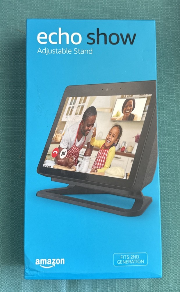 Echo Show 2nd Generation Adjustable Stand Smart Speaker - Black New Sealed! Read