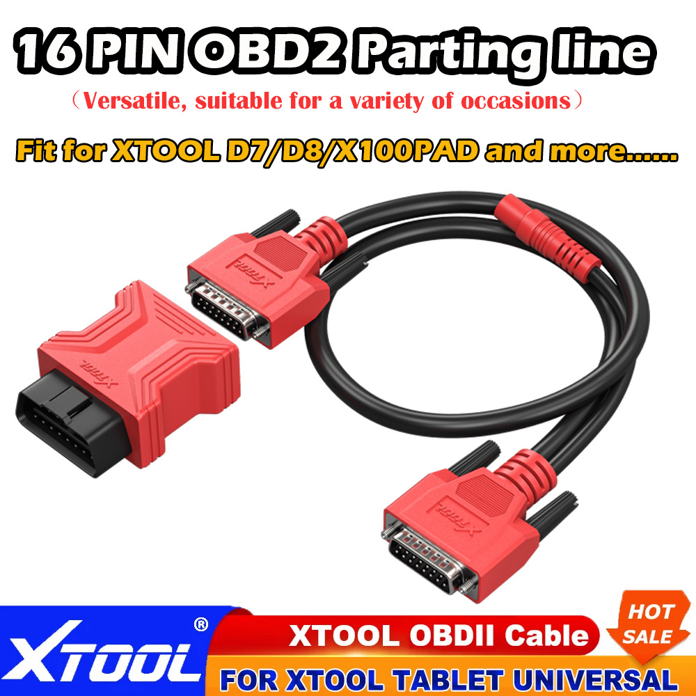 XTOOL OBD2 16PIN Main Cable Diagnostic Adapter Cable Connector For D7 D8 D9 PAD