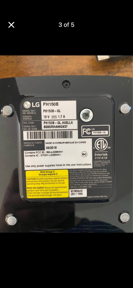 IG Cine Beam projector, black