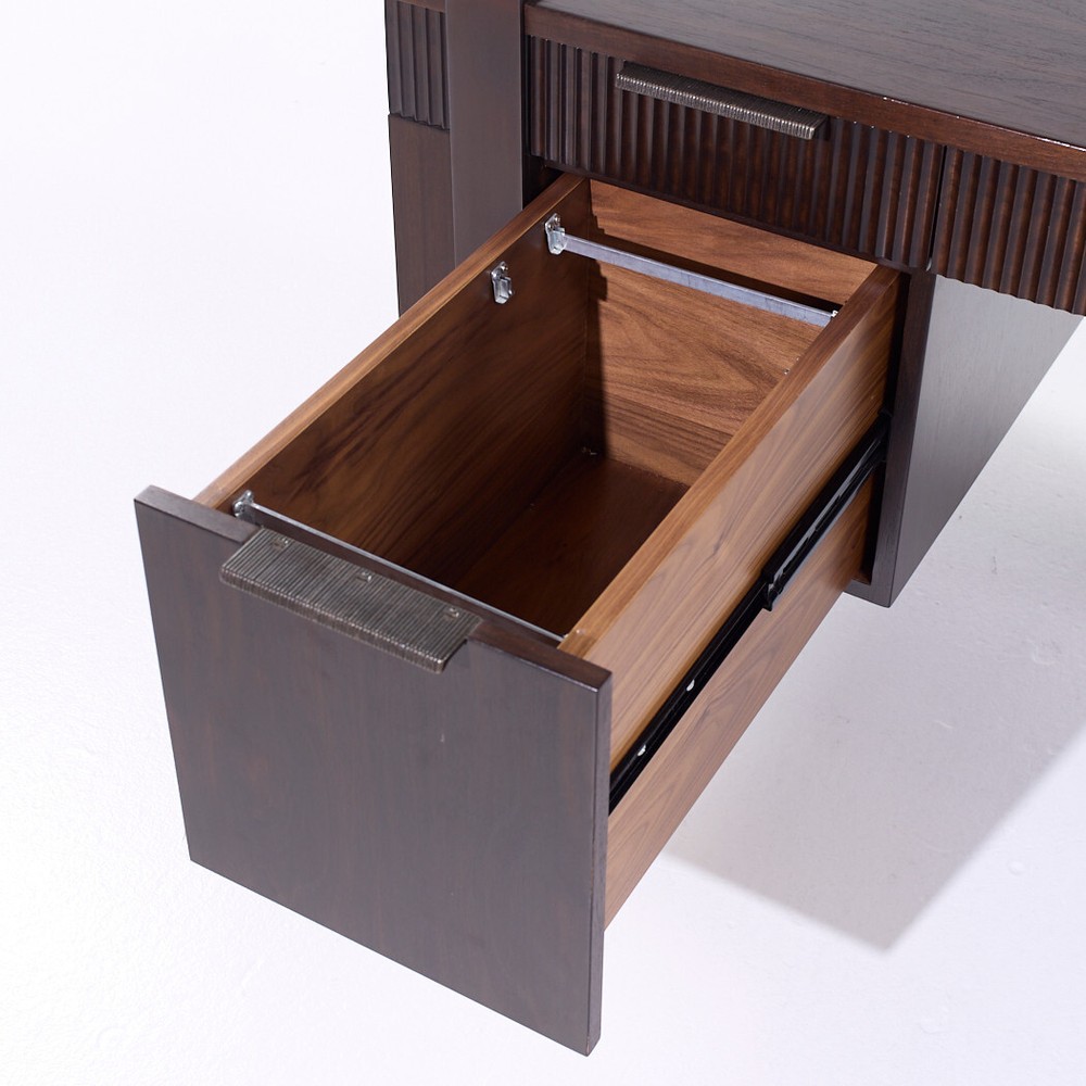Eurocraft Walnut Executive Desk