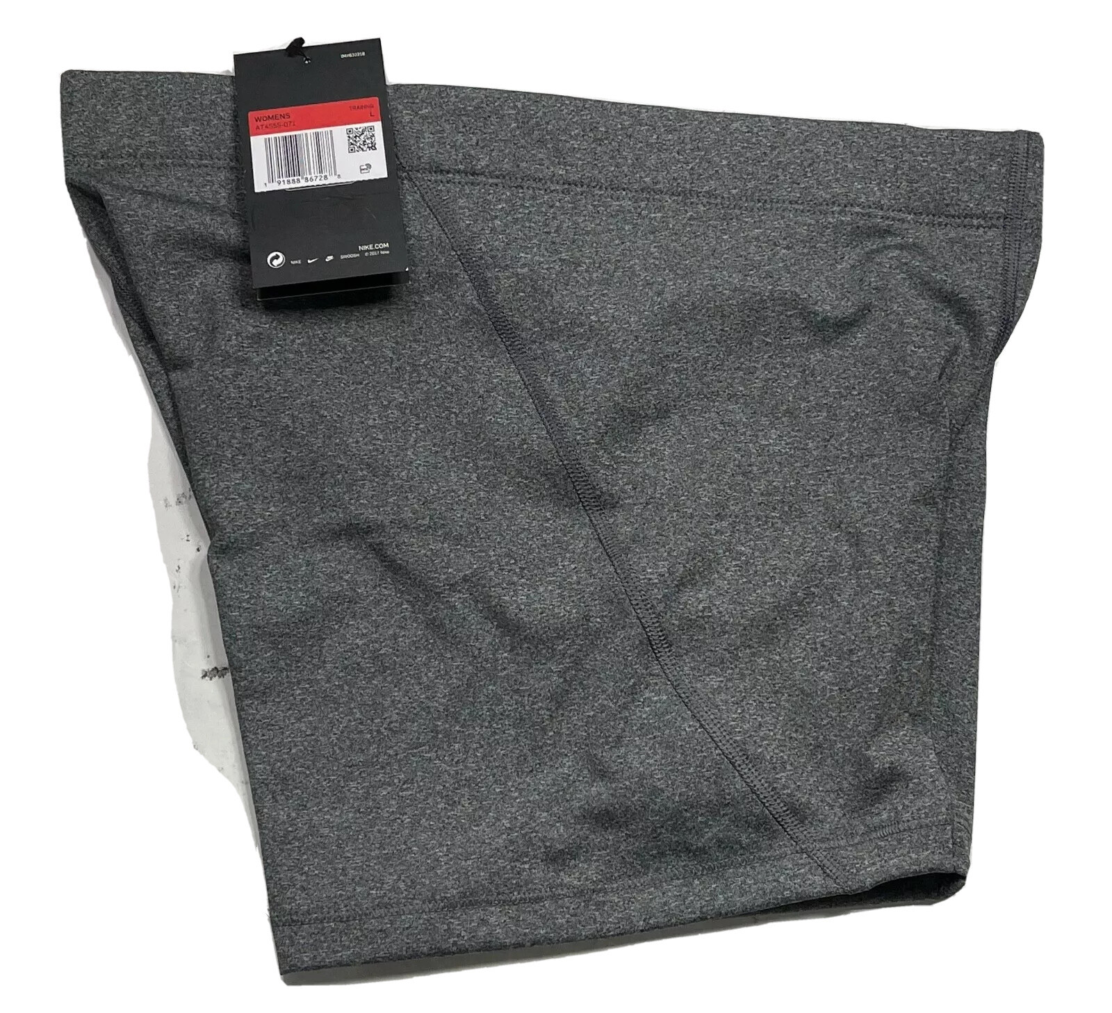 Nike Pro Women 3" Tight Fit Compression Shorts Heather Gray AT4555 071 Sz LARGE