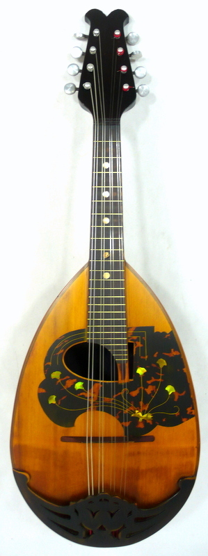 Japan Mascot No.5 bowlback Mandolin, Solid spruce & Maple, OJMN115
