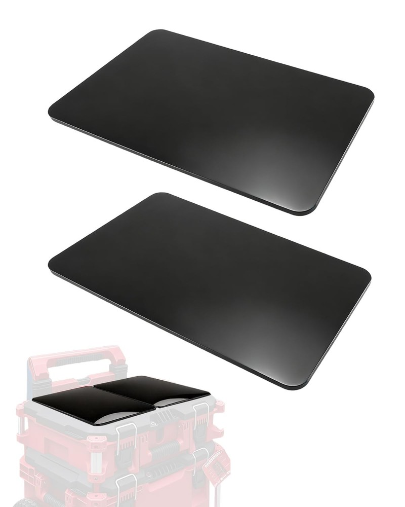 2 Pack Toolbox Tables Work Surface Table Compatible with Small, black
