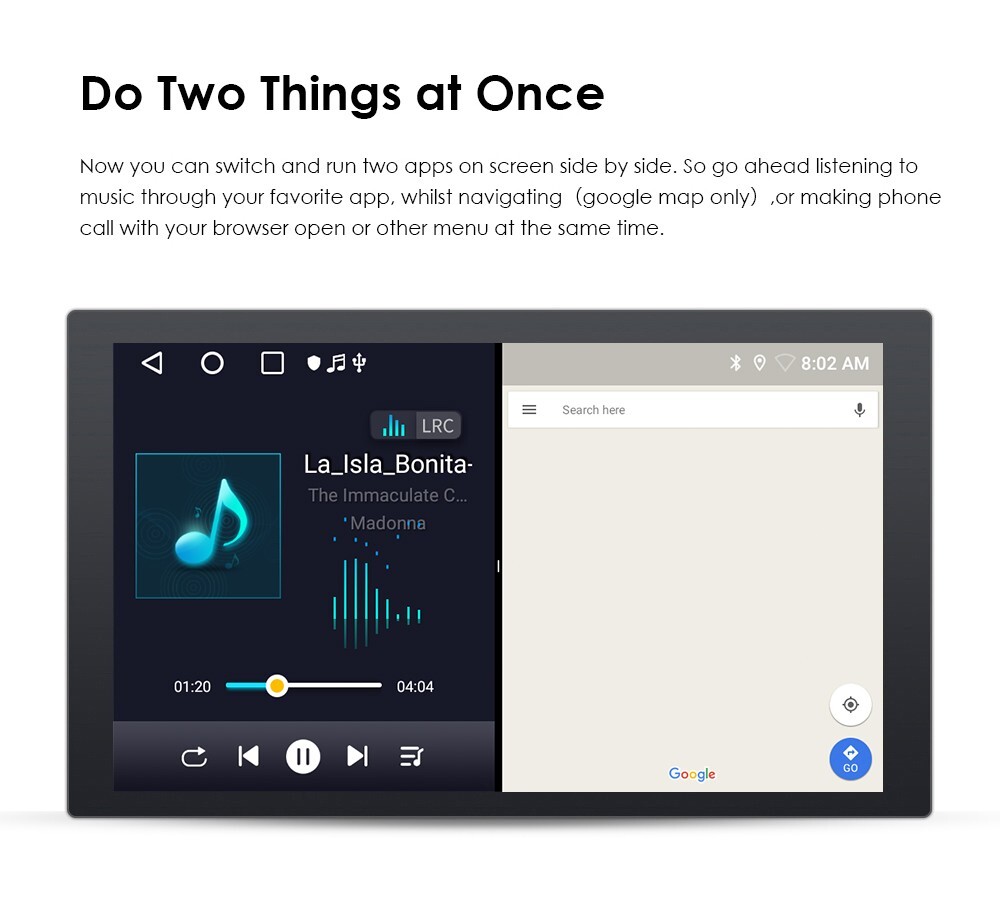 Apple Carplay For Toyota Corolla 2014-2016 Car Stereo Radio Android 14 GPS WIFI