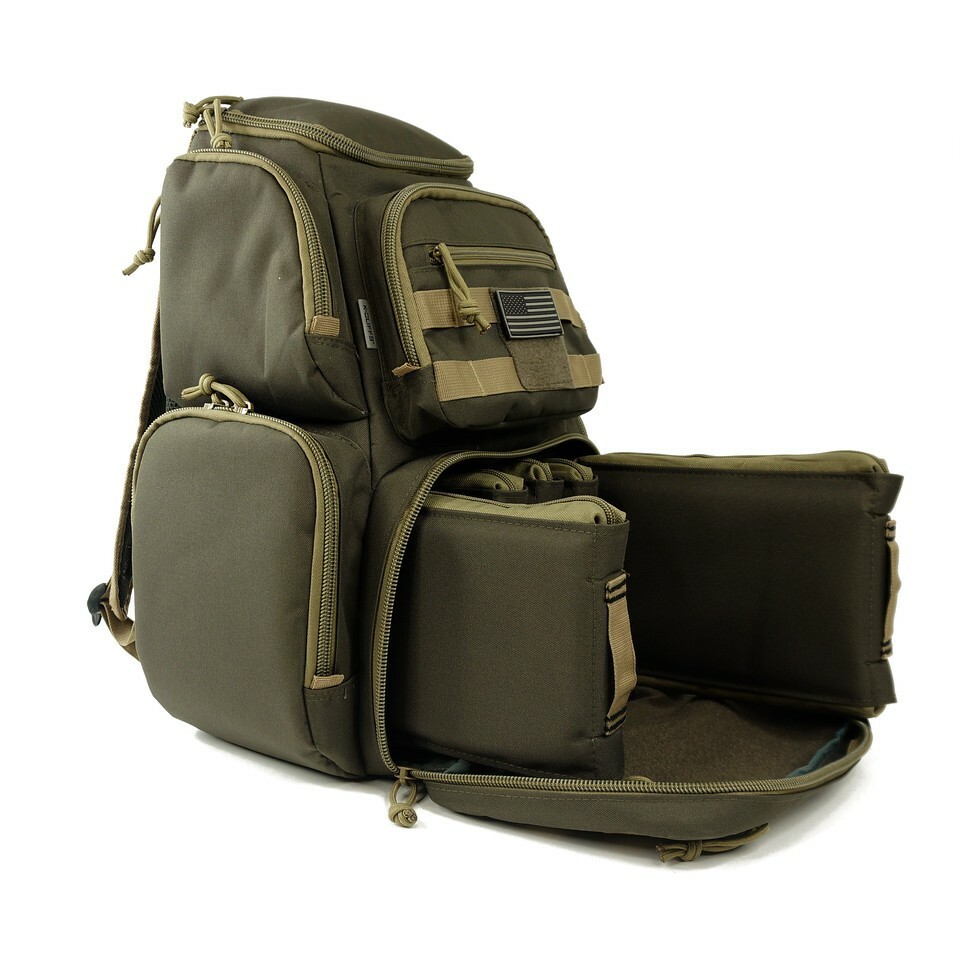 18" Heavy Duty Range, Shooting, Gear Multi-Functional w/ Pouches Backpack