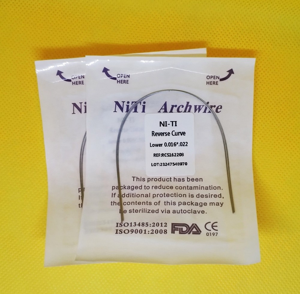 5Pack Dental Orthodontic Super Elastic Reverse Curve NITI Arch Wire Rectangular