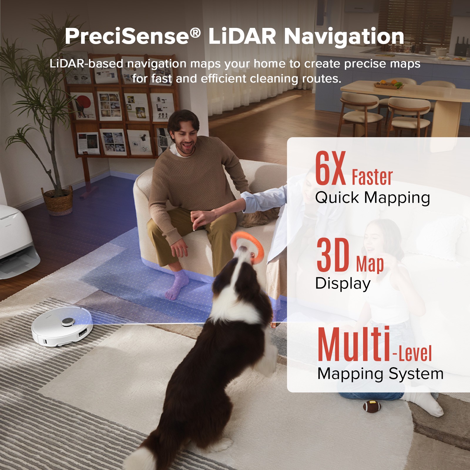 Roborock Qrevo Curv Vacuum&Mop,18500Pa,Zero-Tangling,FlexiArm Tech - Refurbished