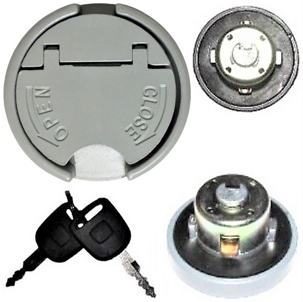 GAS CAP LOCKING 30mm Silver Most Chinese Scooters