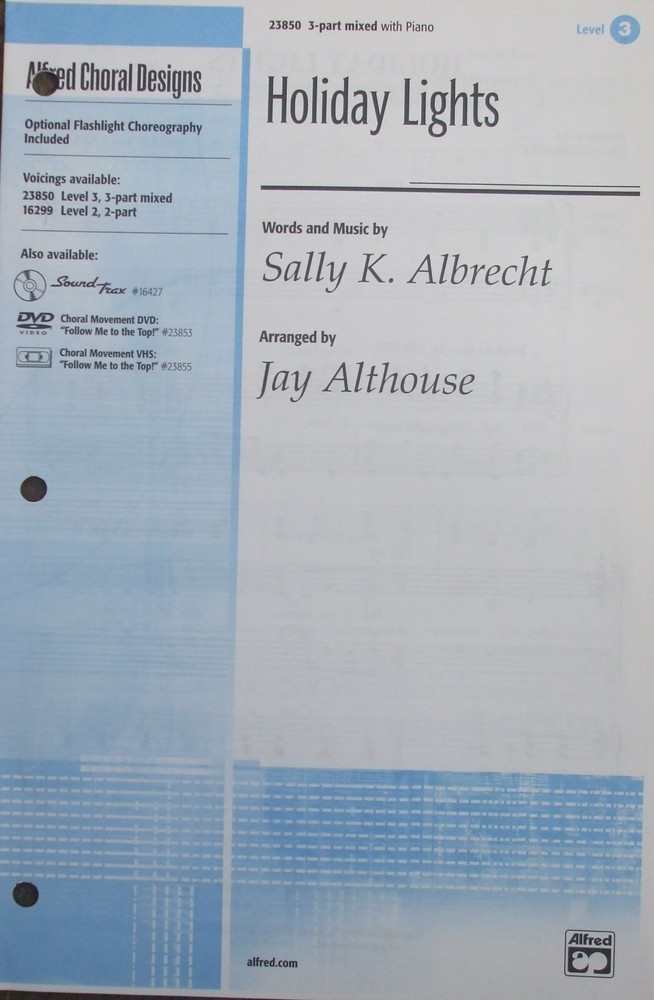 Holiday Lights SATB arr Althouse single copy FS