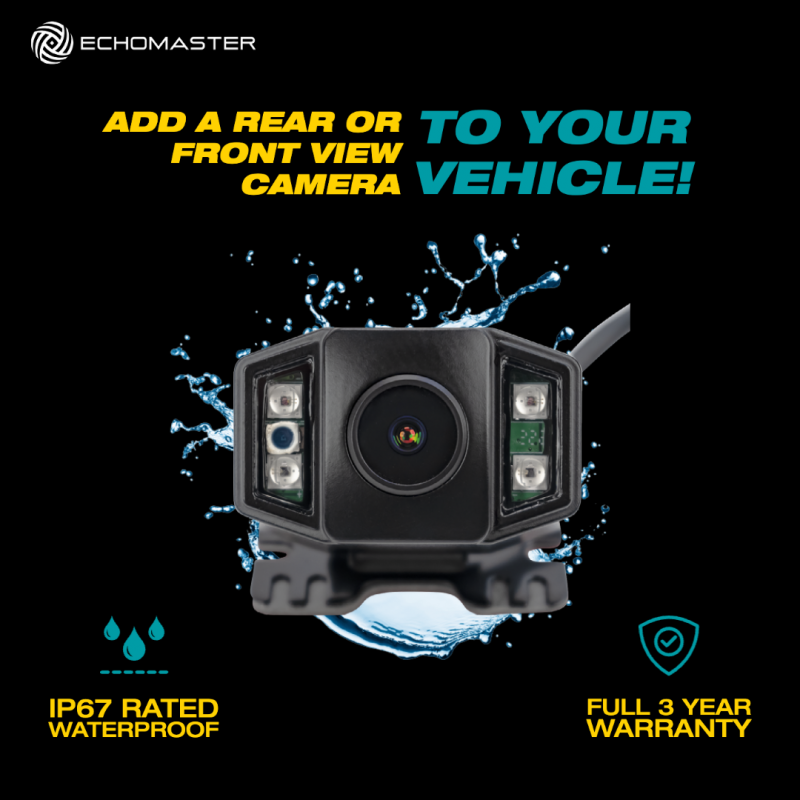 ECHOMASTER PHDCAM10U UNIVERSAL AHD/CVBS REAR OR FRONTVIEW CAMERA w/ NIGHT VISION