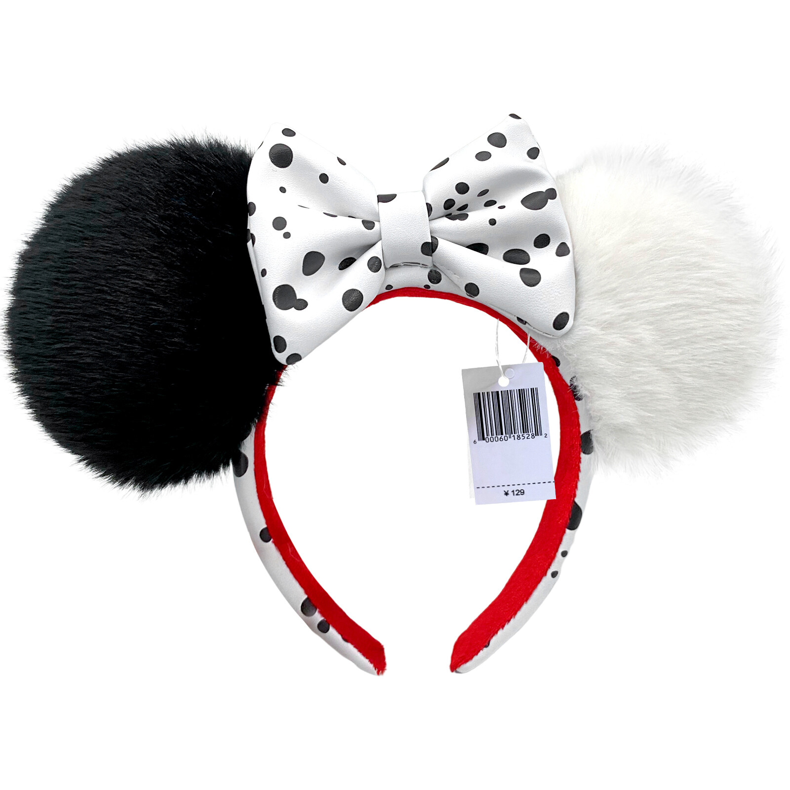 Disney- Parks Minnie Mickey Mouse Ear 101 Dalmations Cruella Devil Headband NWT