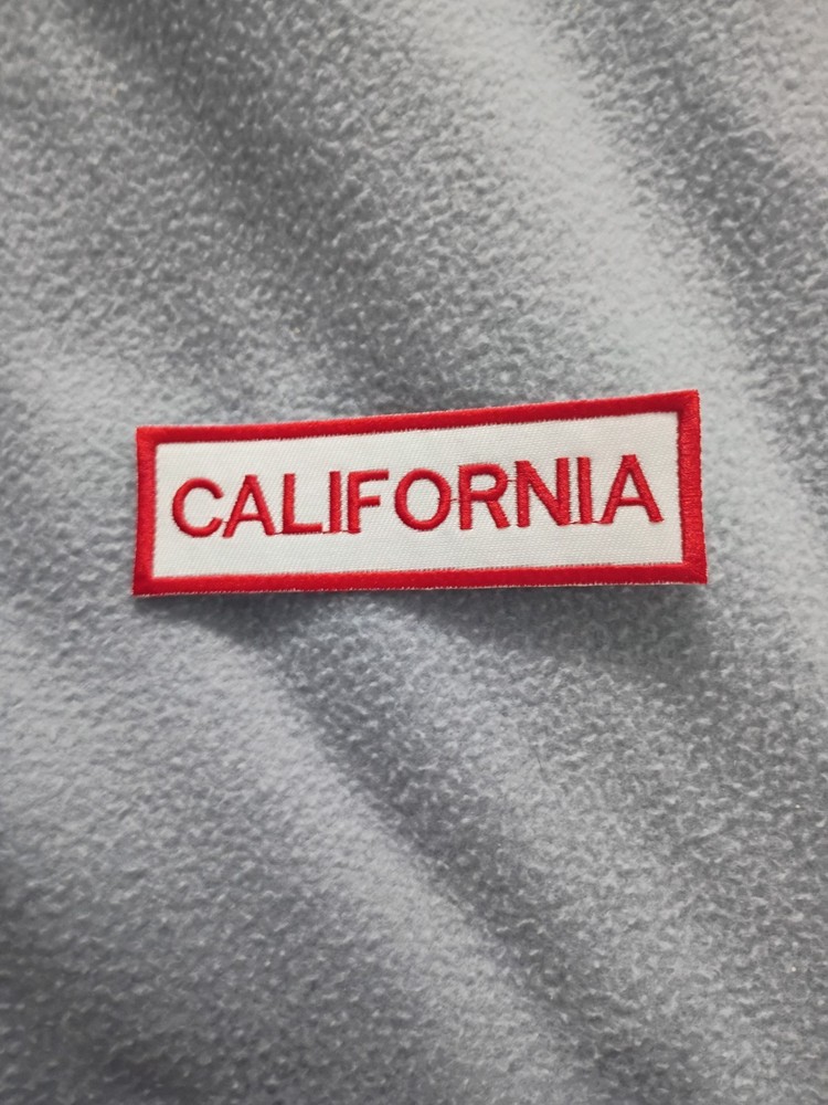 6 PC Red and White Front Vest Patched