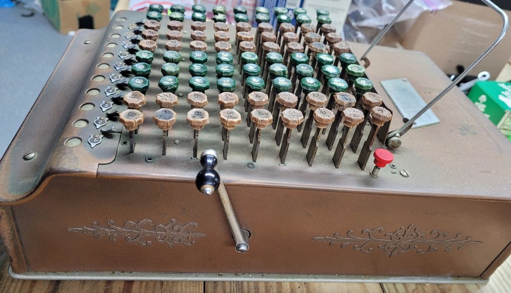 Antique Felt & Tarrant MFG Co. Comptometer Trade Adding Machine Chicago