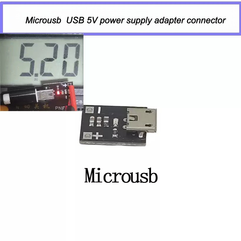10PCS Micro USB 5V Power Supply Adapter Connector Suitable for 5V RFModule Power