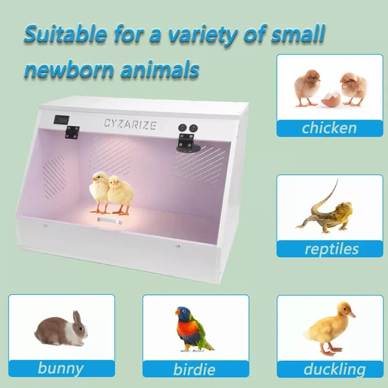 Chicken Brooder Box Chick Brooding Box with Heat Lamp (Holds 12-18 Chicks) NEW!