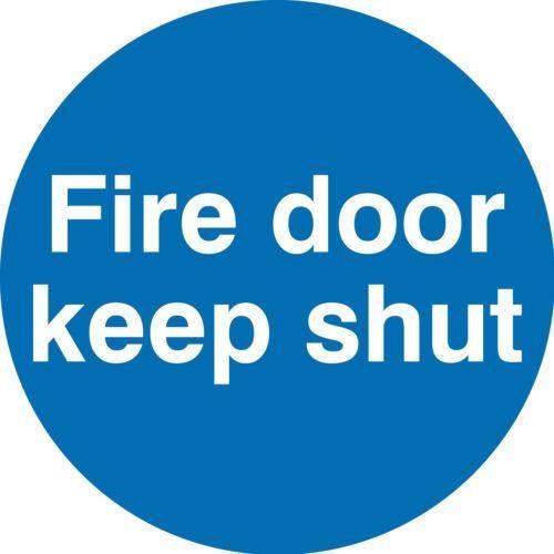 Fire Door Keep Shut Sticker 100mm (Pack of 24)