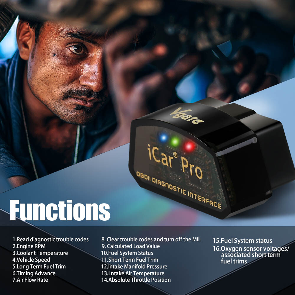 OBDⅡ Scanner Vgate iCar Pro 4.0 BIMMERCODE Coding iPad Android Code Reader