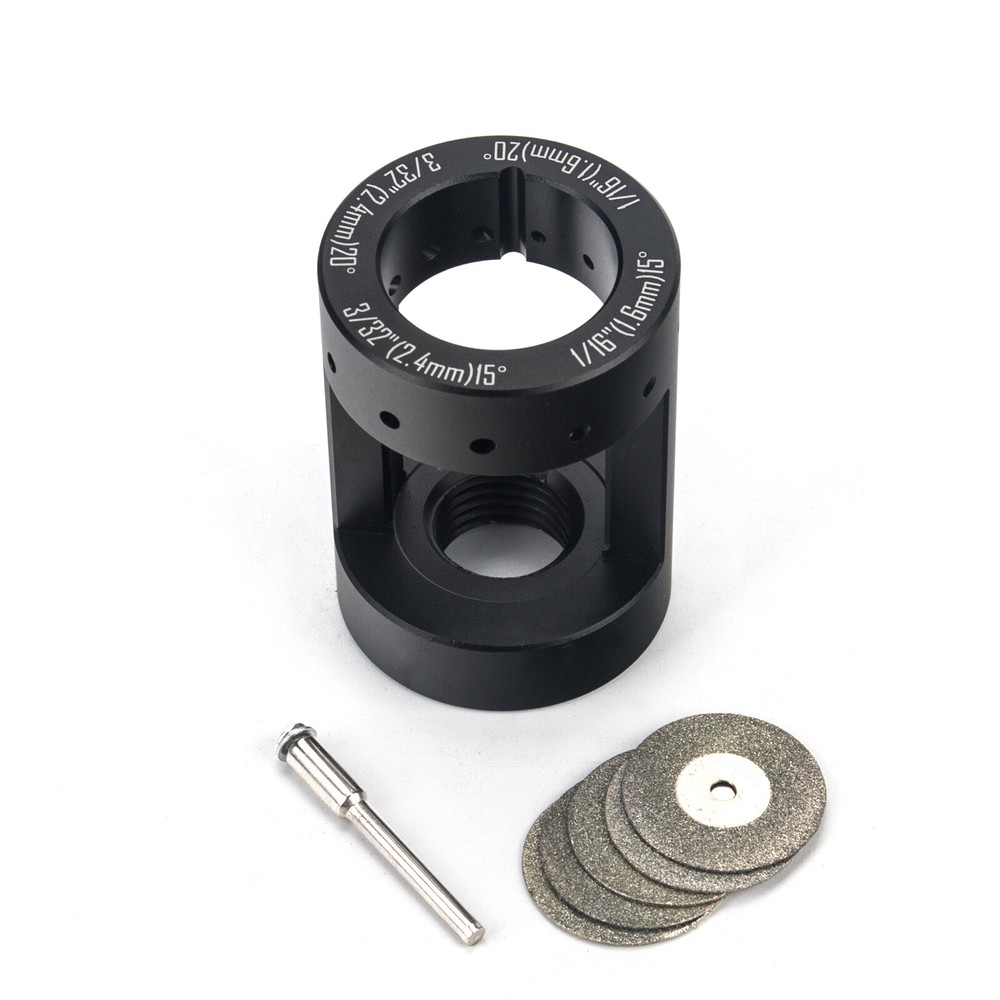 Tungsten Electrode Sharpener & Grinder Multi-Angle Offsets Tool For TIG Welding