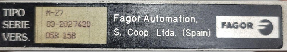 Fagor M-27 Scale with BM Reader Head