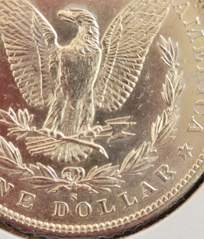 1890 S Morgan Silver Dollar UNC