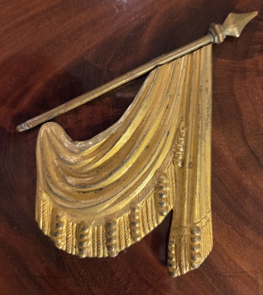 Antique Bronze Neoclassical Pediments
